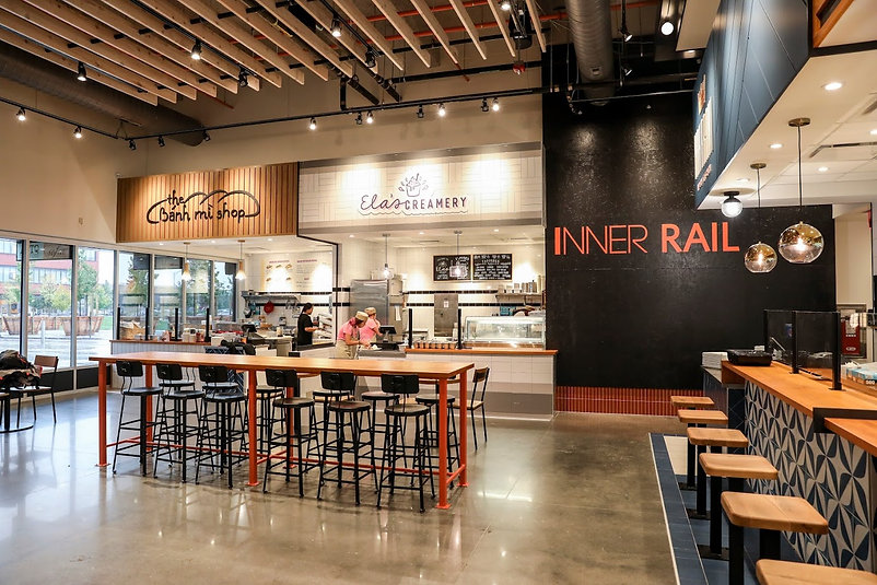 Inner rail food hall