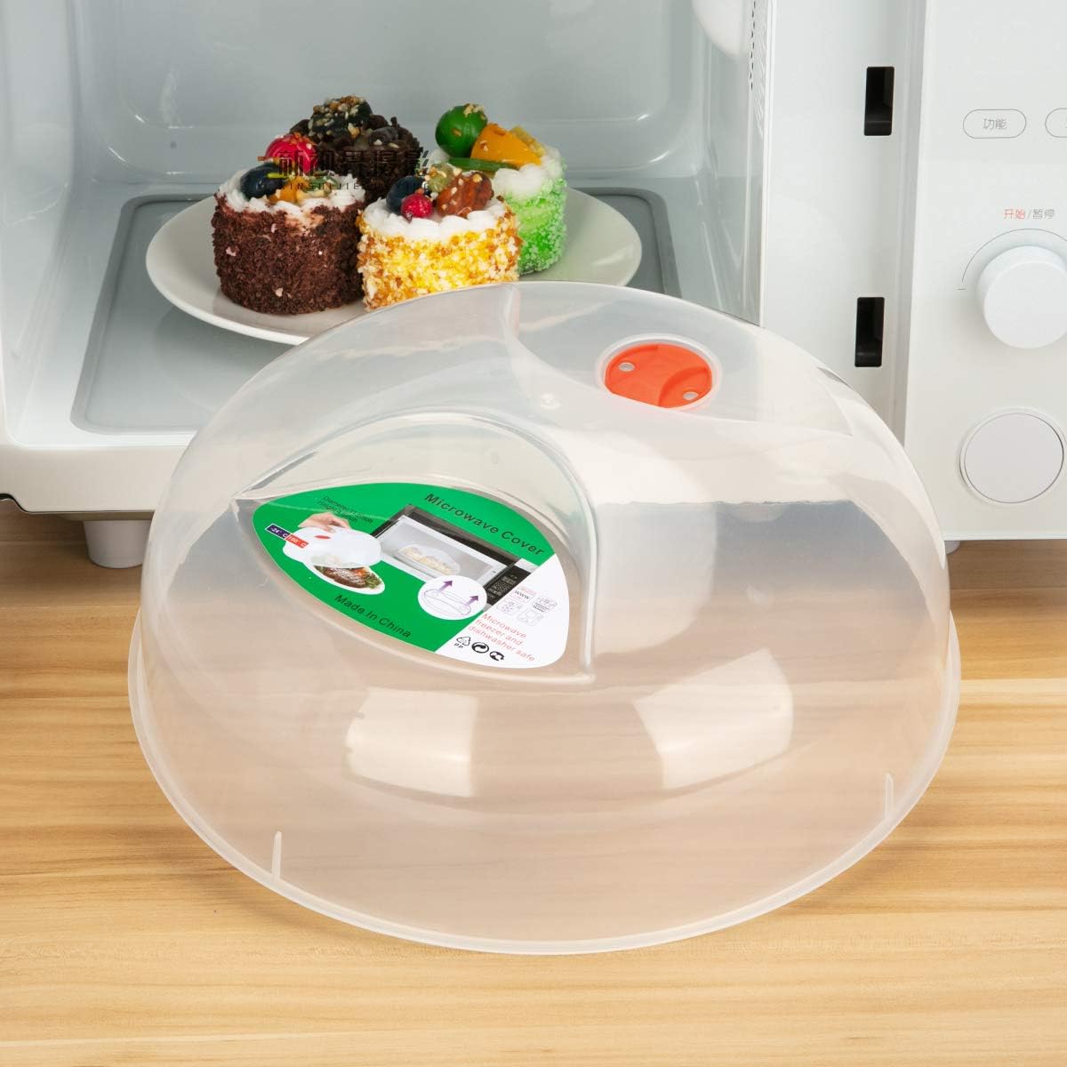 Microwave splatter bpa magnetic vents keeps steam dishwasher