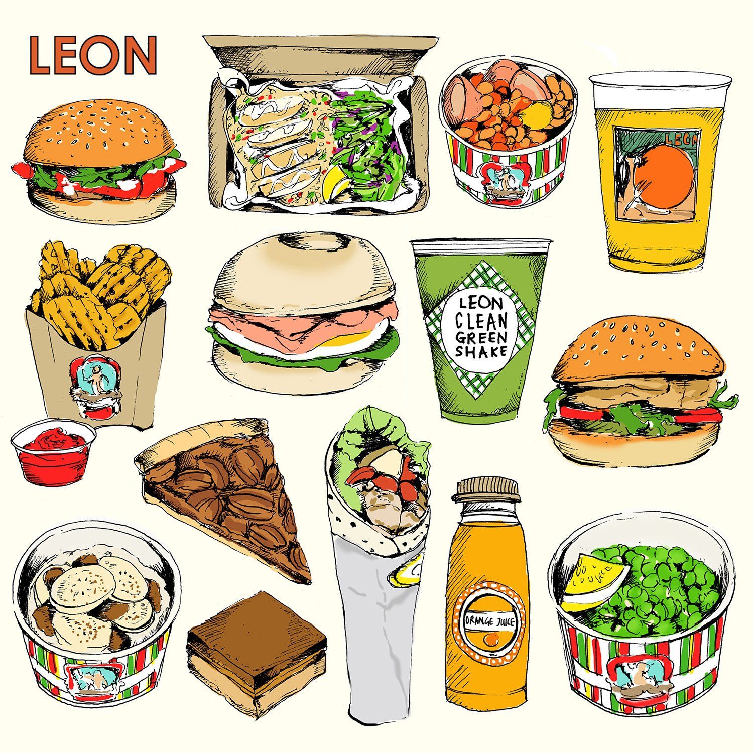 Drawing food